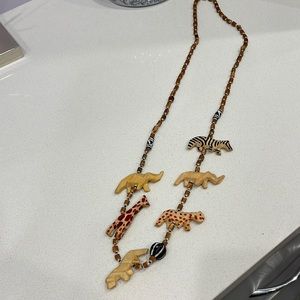 Safari necklace from africa   21” long